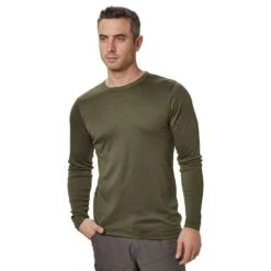 Men's Long-sleeve Thermal Crew Neck Top -Clothing Store go 083773 z