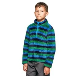 Kids' Stripe Print Half-zip Fleece -Clothing Store go 374767 z