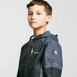 Regatta Childs Calderdale II Jacket Black/Seal Grey -Clothing Store go 416667 e