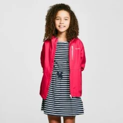 Regatta Childs Calderdale II Waterproof Jacket Pink Fusion