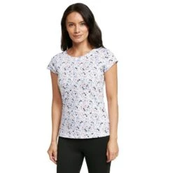 Women’s Ditsy Print Short Sleeved Tee 15 Women’s Ditsy Print Short Sleeved Tee -Clothing Store go 419120 z