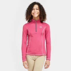 Kids’ Riding Sporty Star Half Zip Tech Top