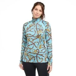 Ariat Women's Sunstopper 2.0 1/4 Zip Baselayer -Clothing Store go 574060 z