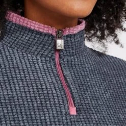 Women's Lynda Grid Half Zip Grid Fleece 14 Women's Lynda Grid Half Zip Grid Fleece -Clothing Store go 575672 e