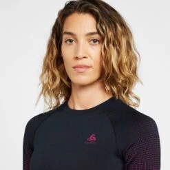 Odlo Women’s Performance Warm Eco Crew Neck Baselayer Top -Clothing Store go 576359 d