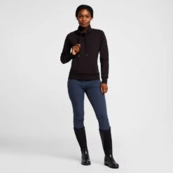 Womens Organic Remy Cotton Sweatshirt Black -Clothing Store go 576956 c