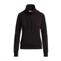 Womens Organic Remy Cotton Sweatshirt Black -Clothing Store go 576956 u