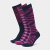 Dublin 3 Pack Socks Red Violet Ombre -Clothing Store go 591572 a