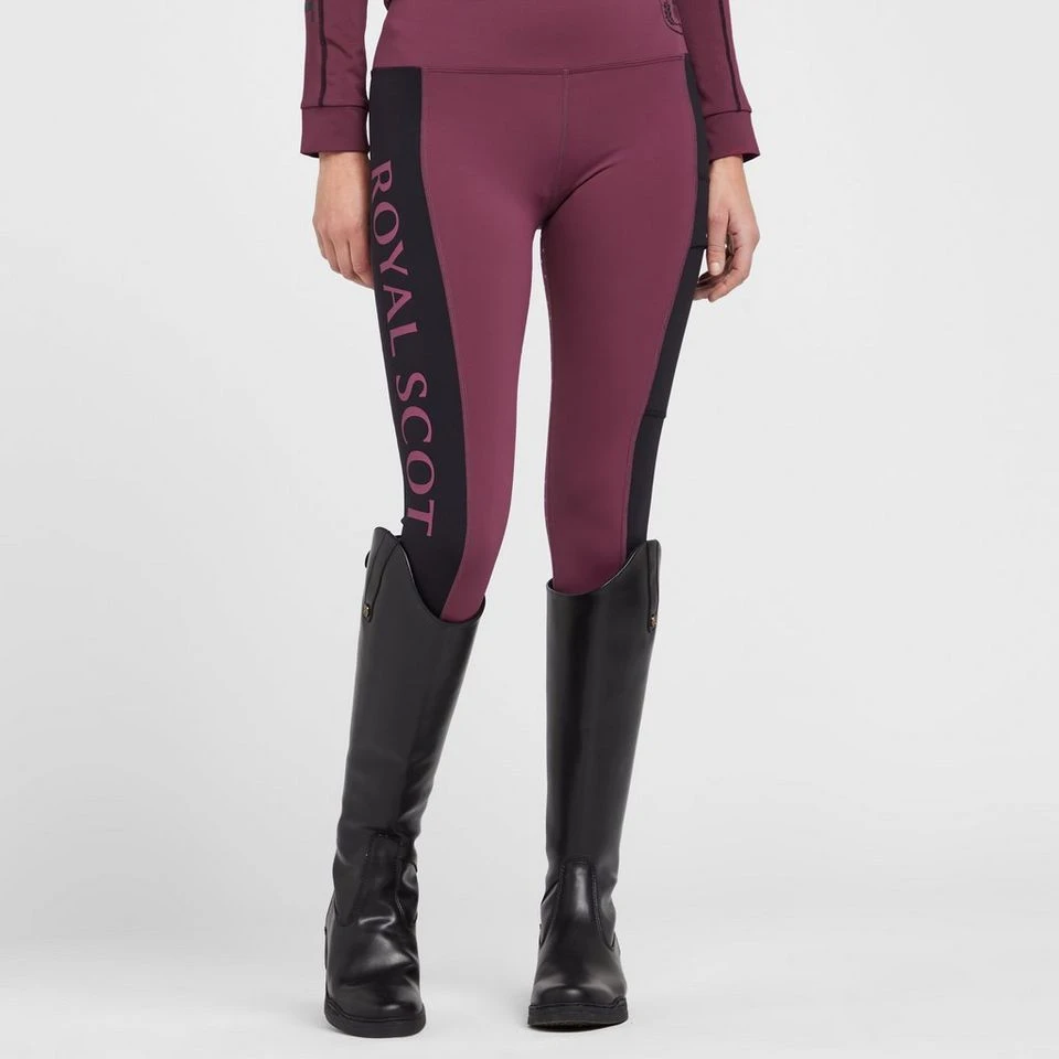 Women's Full Seat Riding Tights In Wine 3 Women's Full Seat Riding Tights In Wine