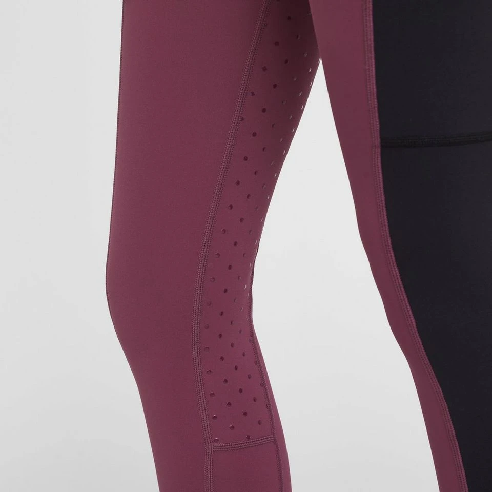 Women's Full Seat Riding Tights In Wine 9 Women's Full Seat Riding Tights In Wine - Image 7