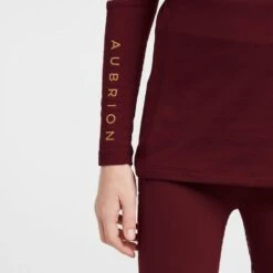 Kids' Newbury Long Sleeved Base Layer Wine -Clothing Store go 614415 f