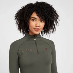 Women's Team Long Sleeved Base Layer Khaki -Clothing Store go 614476 d