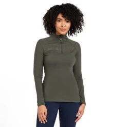 Women's Team Long Sleeved Base Layer Khaki -Clothing Store go 614476 z