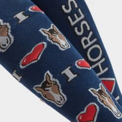 Platinum Adults Novelty Socks I Love Horses -Clothing Store go 618429 d
