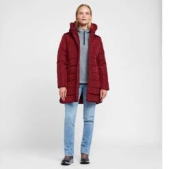 Regatta Womens Pamelina Hooded Parka Jacket Red -Clothing Store go 618882 c