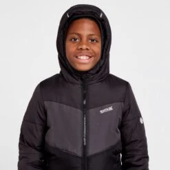 Regatta Kids' Lofthouse VI Insulated Jacket Ash Dark Grey Black -Clothing Store go 618890 d
