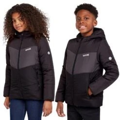 Regatta Kids' Lofthouse VI Insulated Jacket Ash Dark Grey Black -Clothing Store go 618890 z