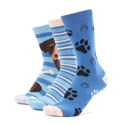 Platinum Wild Feet Women’s Fashion Socks 3 Pack - Dog -Clothing Store go 659705 z